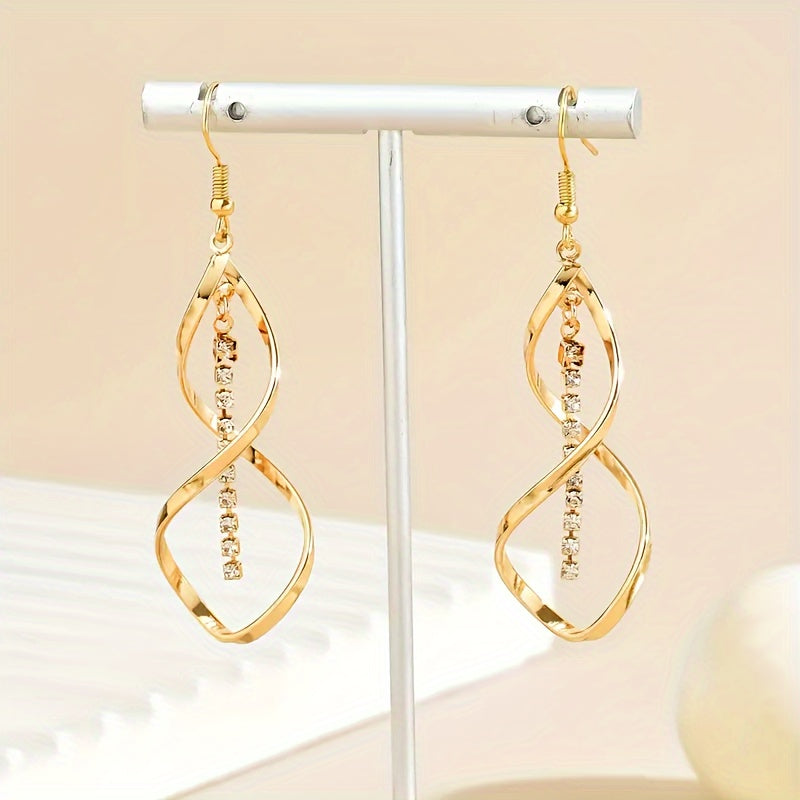 Gold Alloy Dangle Earrings
